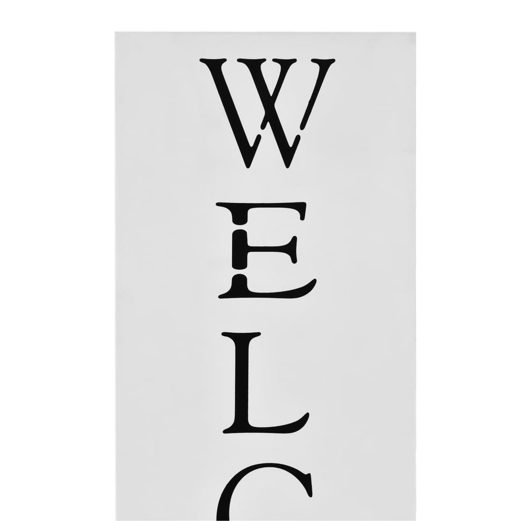 Porta Ombrelli Welcome in Acciaio Bianco - homemem39