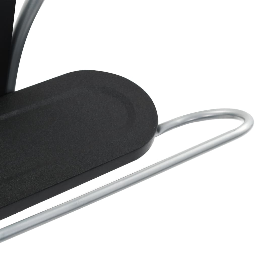 Appendiabiti 45x35x107 cm Nero e Grigio | homemem39