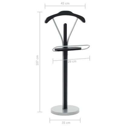 Appendiabiti 45x35x107 cm Nero e Grigio | homemem39