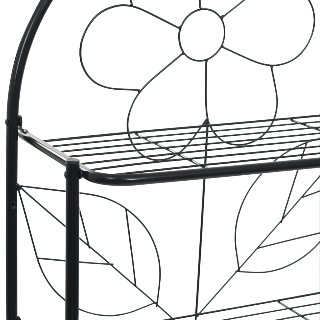 Scaffale da Bagno Nero 60x33x174 cm | homemem39