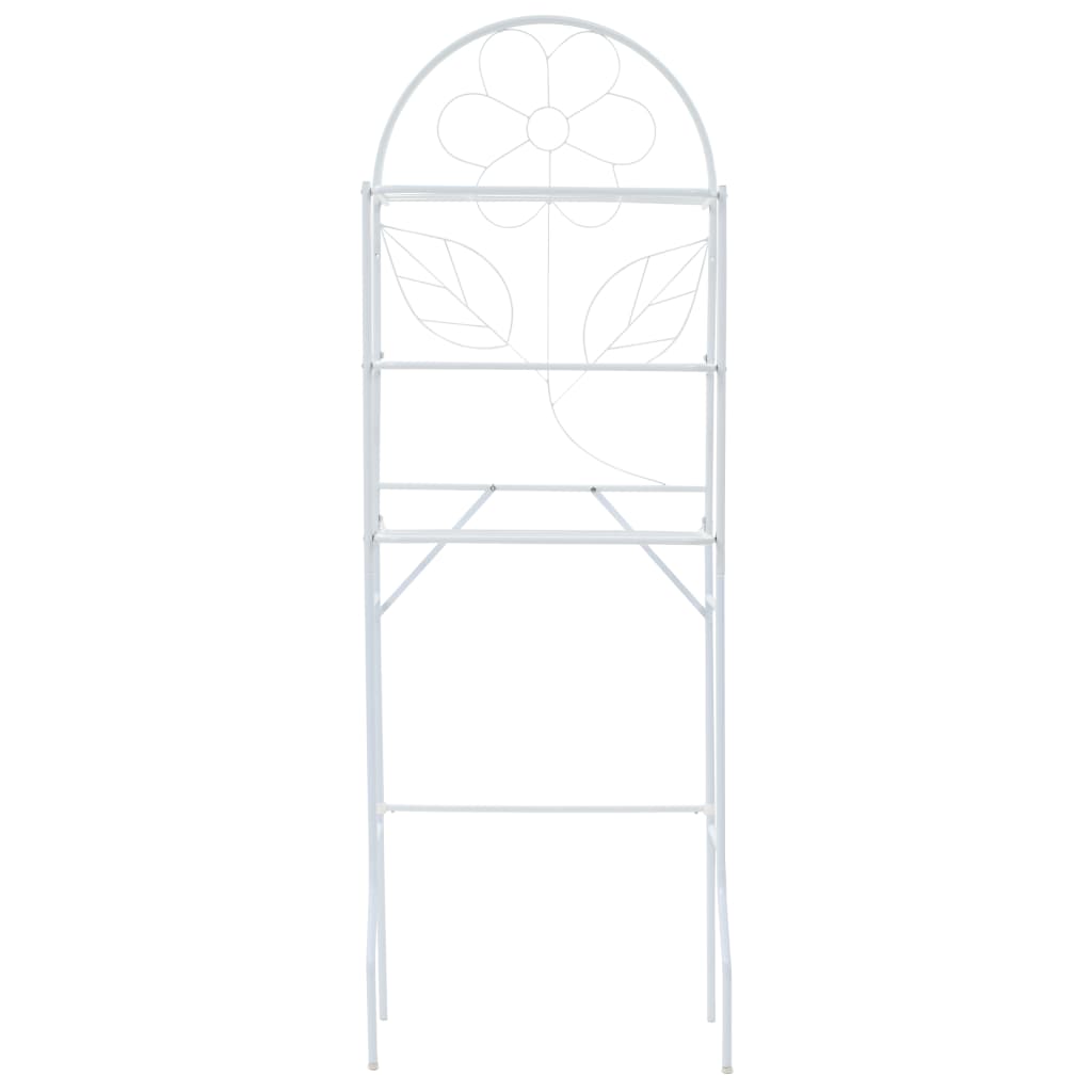 Scaffale da Bagno Bianco 60x33x174 cm - homemem39