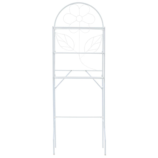 Scaffale da Bagno Bianco 60x33x174 cm - homemem39