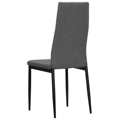 Sedie da Pranzo 2 pz Grigio Chiaro in Tessuto | homemem39
