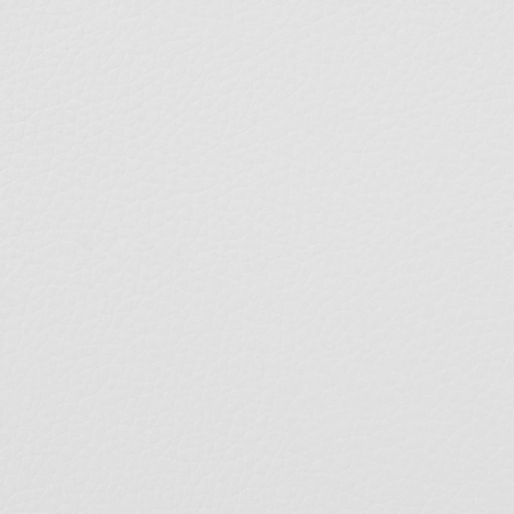 Sedie da Pranzo 4 pz Bianche in Similpelle