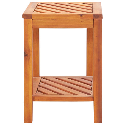 Tavolinetto in Legno Massello di Acacia 45x33x45 cm - homemem39