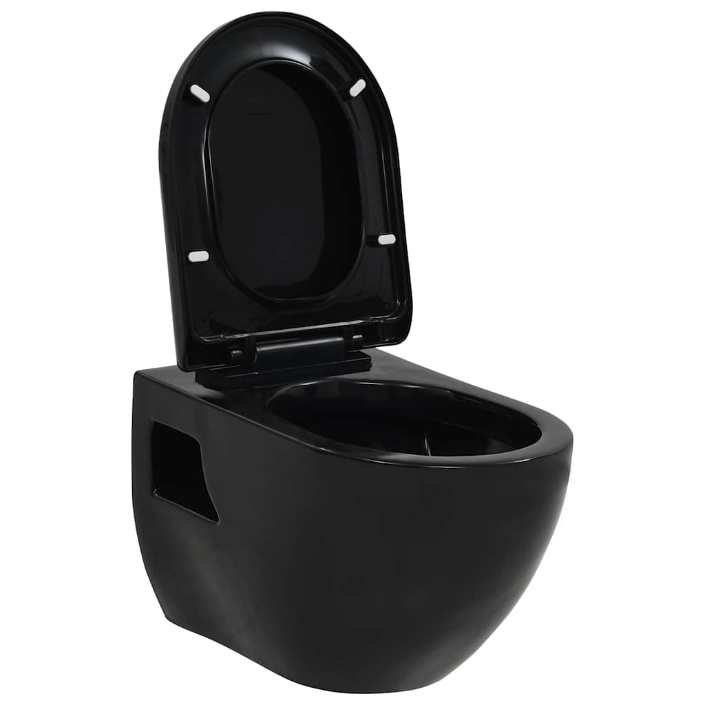 WC Sospeso in Ceramica Nera - homemem39