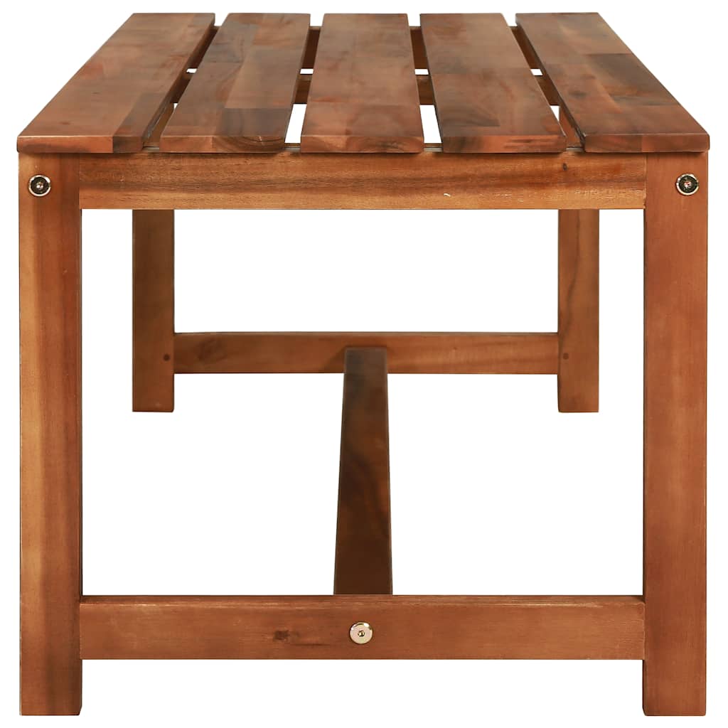 Set da Pranzo da Giardino 4 pz in Legno Massello di Acacia