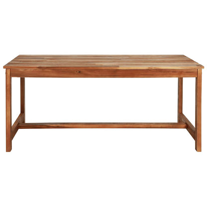 Set da Pranzo da Giardino 4 pz in Legno Massello di Acacia