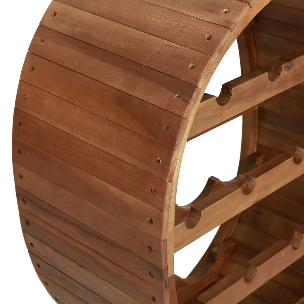 Portavini da 13 Bottiglie in Legno Massello d'Acacia - homemem39