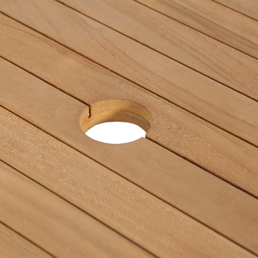Mobile Bagno in Massello di Teak con Lavabo in Pietra di Fiume | homemem39
