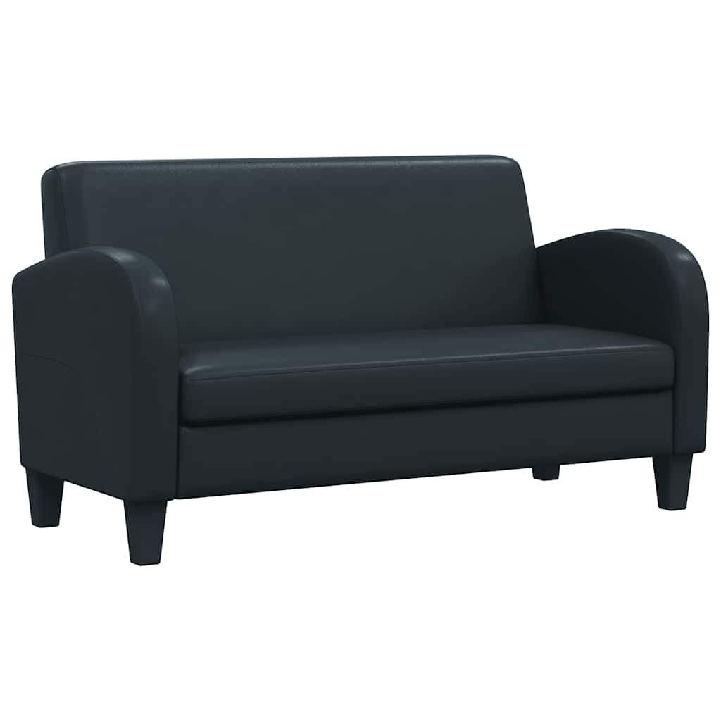 Set Divani 2 pz in Similpelle Nero | homemem39