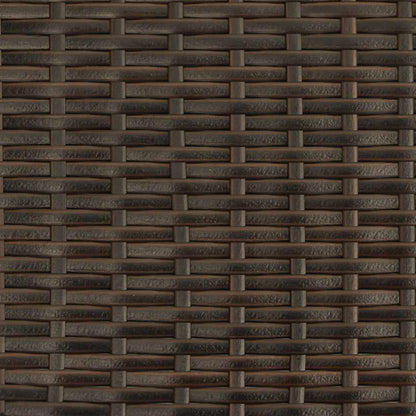 Sedie da Esterno Impilabili 2 pz in Polyrattan Marrone