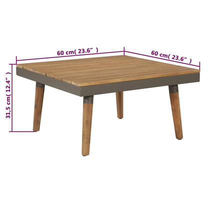 Set Divani da Giardino 4 pz con Cuscini Legno di Acacia Marrone