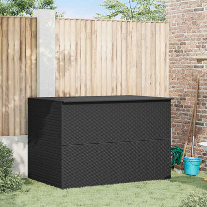 Baule da Giardino Nero 150x100x100 cm in Polyrattan - homemem39