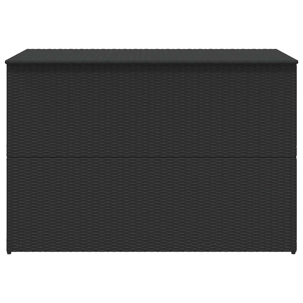 Baule da Giardino Nero 150x100x100 cm in Polyrattan