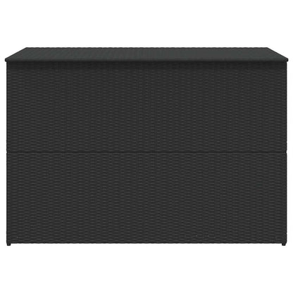 Baule da Giardino Nero 150x100x100 cm in Polyrattan
