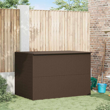 Baule da Giardino Marrone 150x100x100 cm in Polyrattan