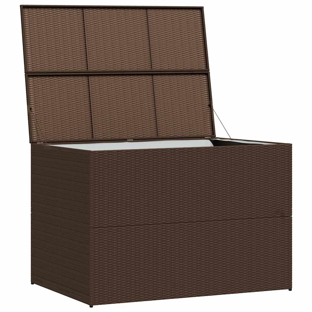 Baule da Giardino Marrone 150x100x100 cm in Polyrattan