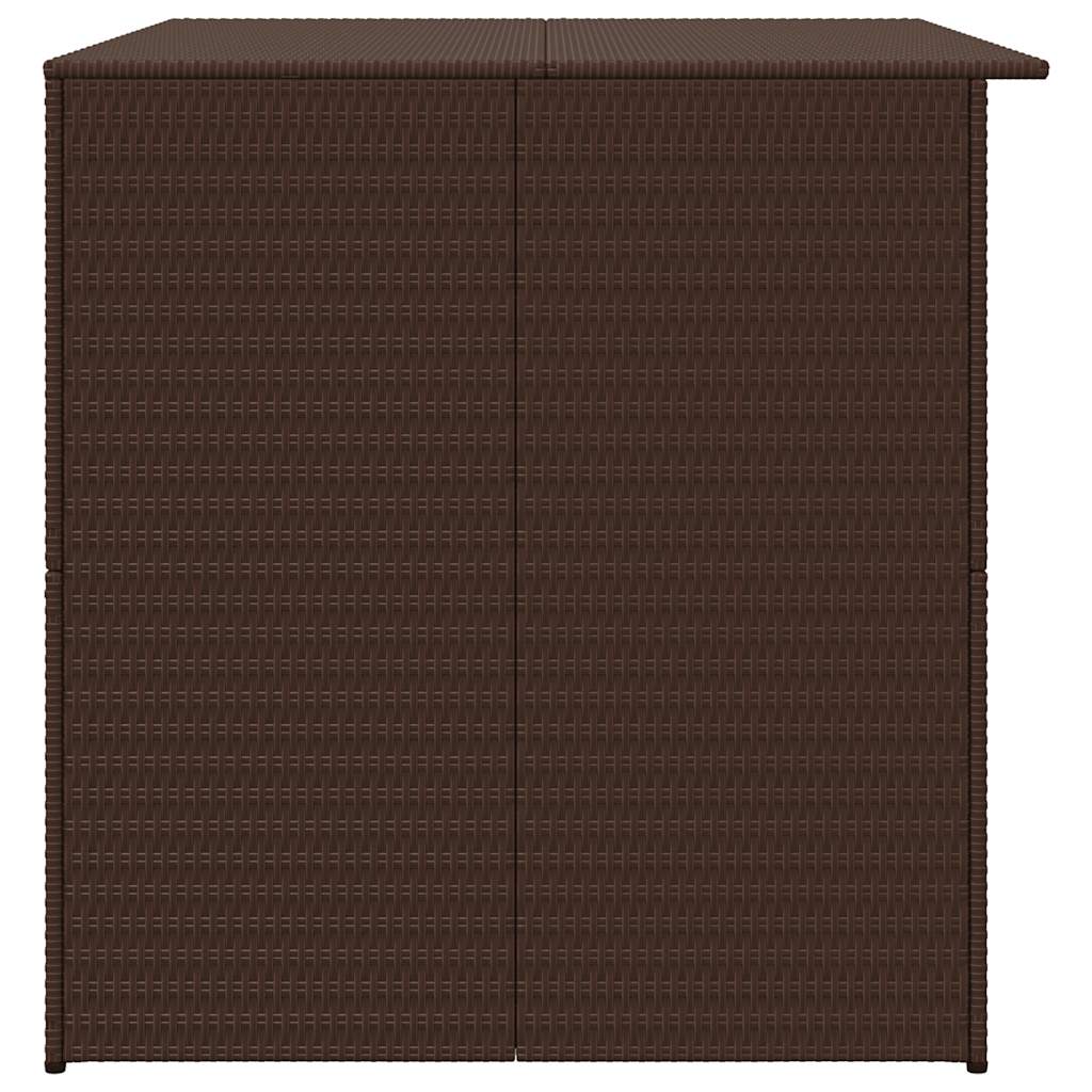 Baule da Giardino Marrone 150x100x100 cm in Polyrattan