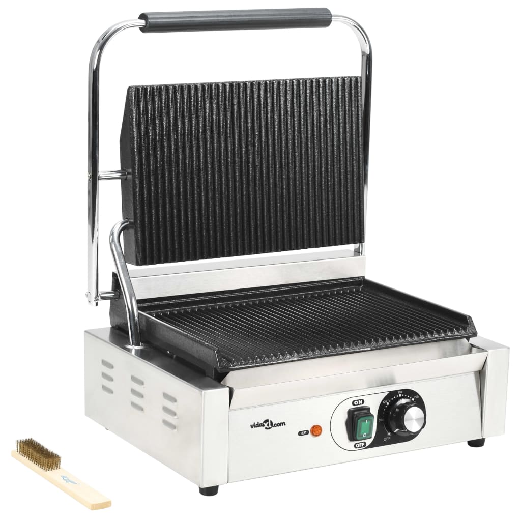 Griglia per Panini Scanalata 2200 W 43x30,5x20cm - homemem39