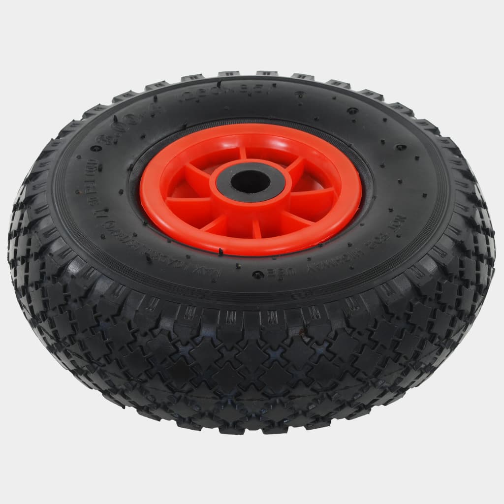 Ruote Carrello a Mano 2 pz Gomma 3.00-4 (245x82) | homemem39
