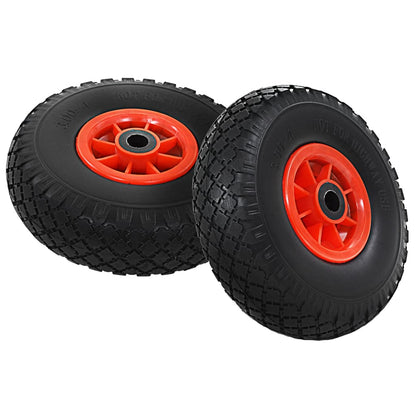 Ruote Carrello a Mano 4 pz in PU Solido 3.00-4 (260x85) | homemem39