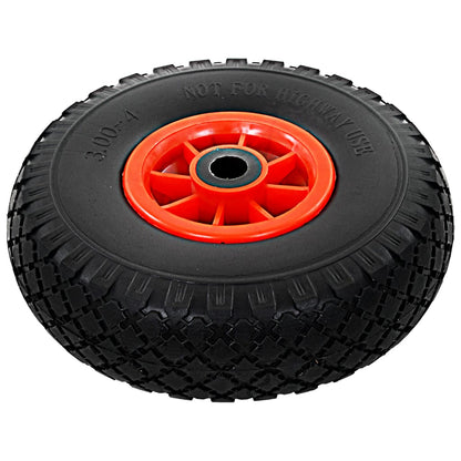 Ruote Carrello a Mano 4 pz in PU Solido 3.00-4 (260x85) | homemem39