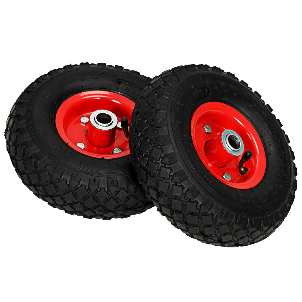 Ruote Carrello a Mano 2 pz Gomma 3.00-4 (245x82) | homemem39