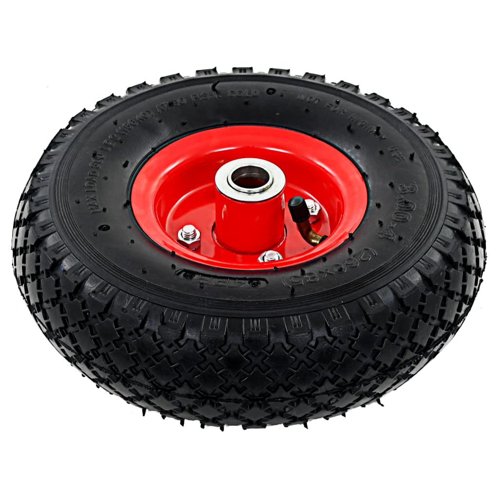 Ruote Carrello a Mano 2 pz Gomma 3.00-4 (245x82) | homemem39