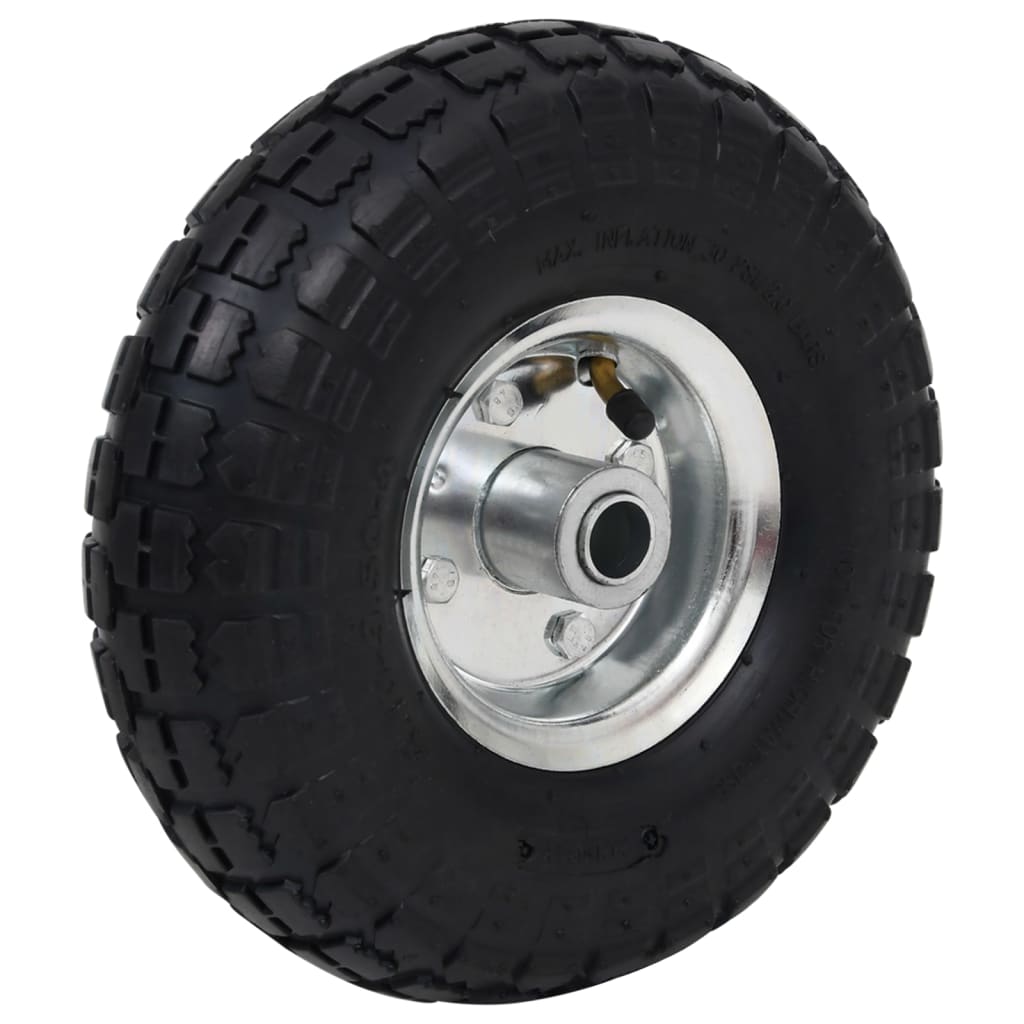 Ruote Carrello a Mano 2 pz in Gomma 4.10/3.50-4 (260x83) | homemem39