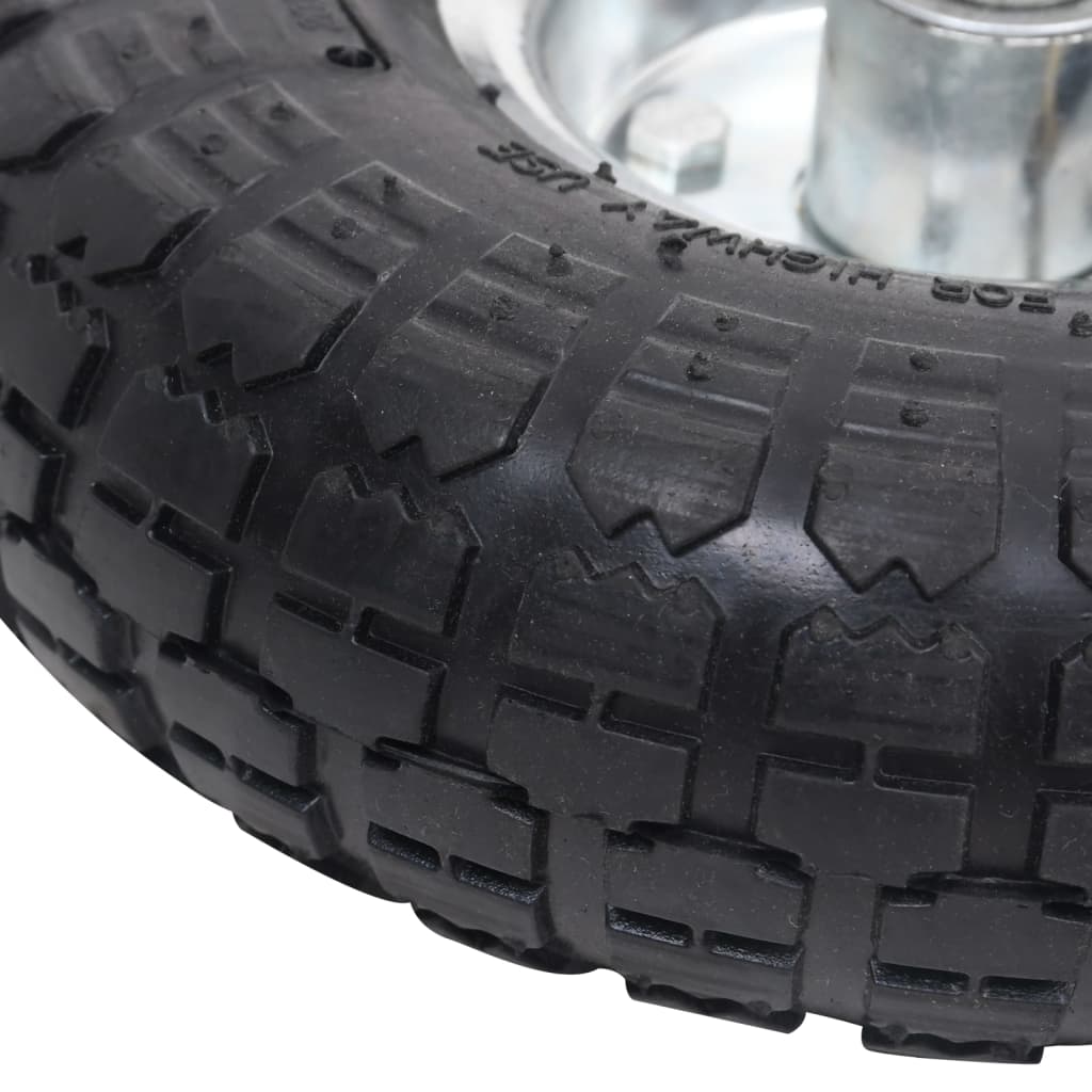 Ruote Carrello a Mano 2 pz in Gomma 4.10/3.50-4 (260x83) | homemem39