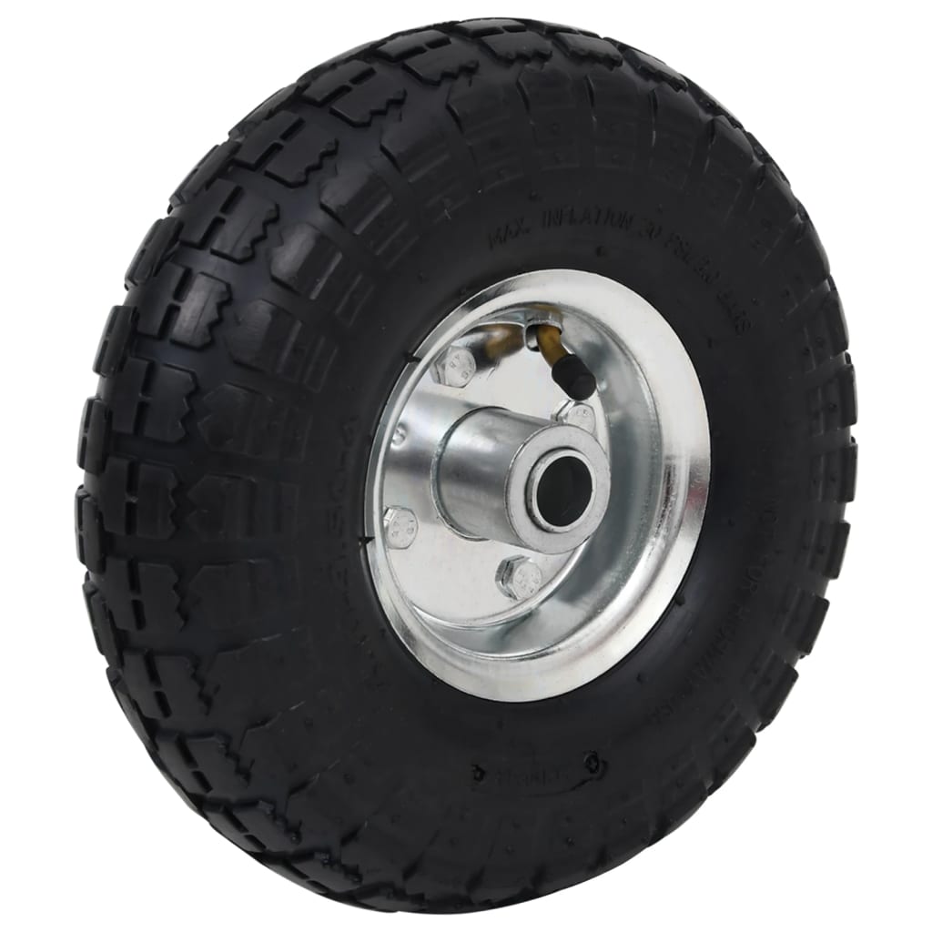 Ruote Carrello a Mano 2 pz in Gomma 4.10/3.50-4 (260x83) | homemem39