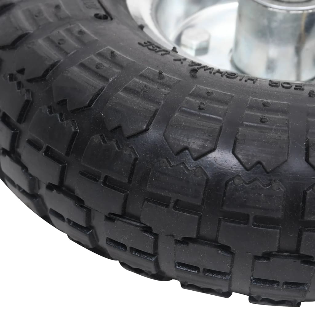 Ruote Carrello a Mano 2 pz in Gomma 4.10/3.50-4 (260x83) | homemem39