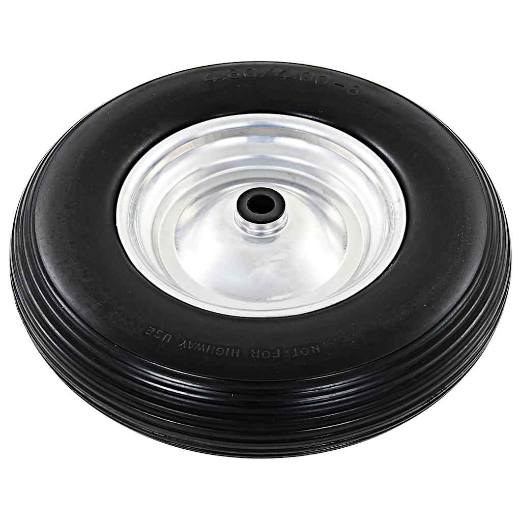 Ruota per Carriola con Asse in PU Solido 4.00-8 390 mm | homemem39