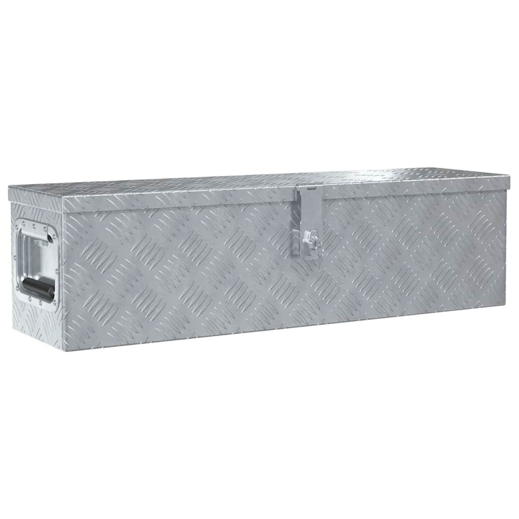 Cassetta in Alluminio 80,5x22x22 cm Argento | homemem39