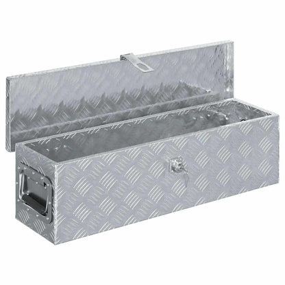 Cassetta in Alluminio 80,5x22x22 cm Argento | homemem39