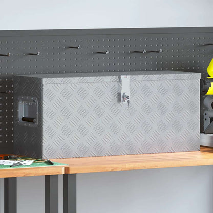 Cassetta in Alluminio 76,5x26,5x33 cm Argento