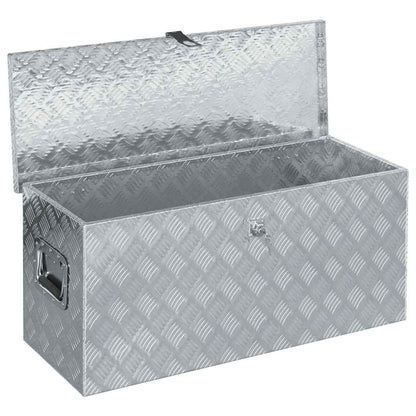 Cassetta in Alluminio 90,5x35x40 cm Argento | homemem39