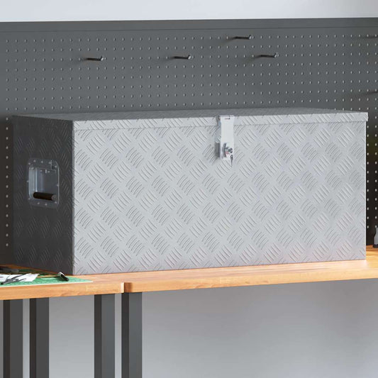 Cassetta in Alluminio 90,5x35x40 cm Argento | homemem39