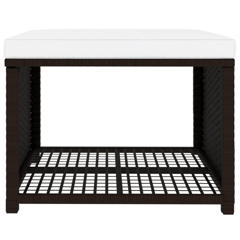 Set Divani da Giardino 4 pz in Polyrattan Marrone - homemem39