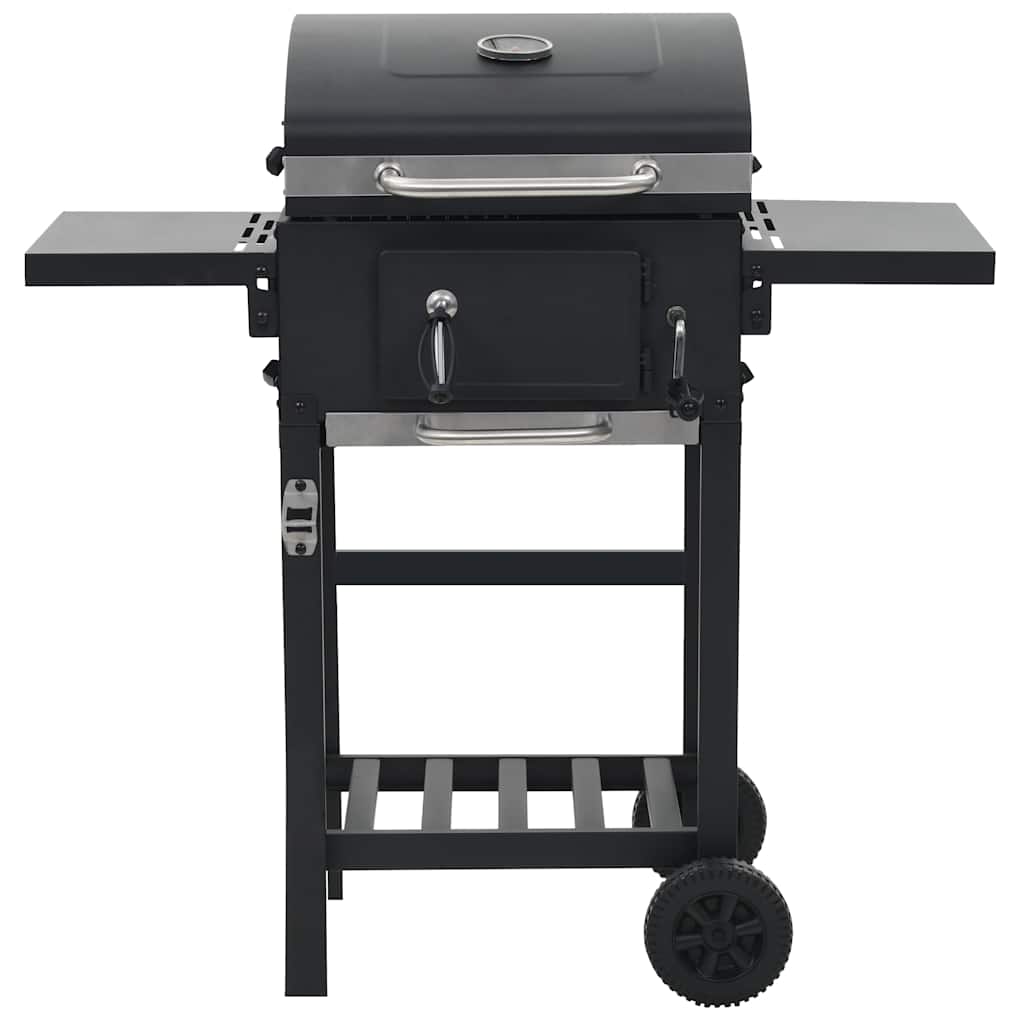Barbecue a Carbonella con Ripiano Inferiore Nero | homemem39