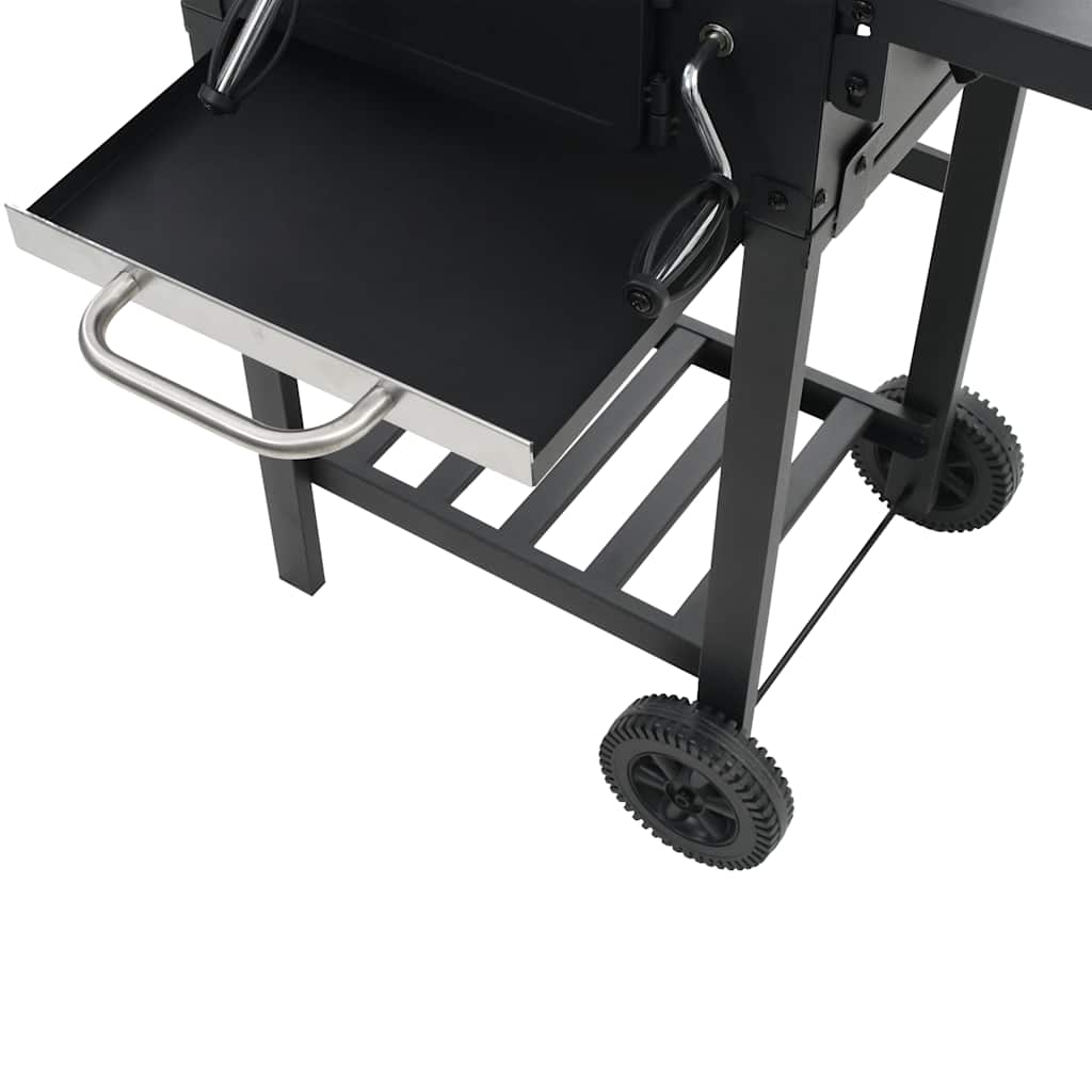 Barbecue a Carbonella con Ripiano Inferiore Nero | homemem39