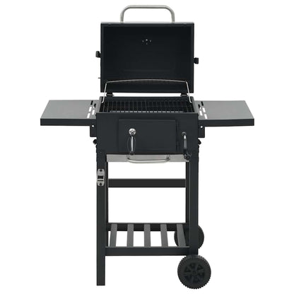 Barbecue a Carbonella con Ripiano Inferiore Nero | homemem39