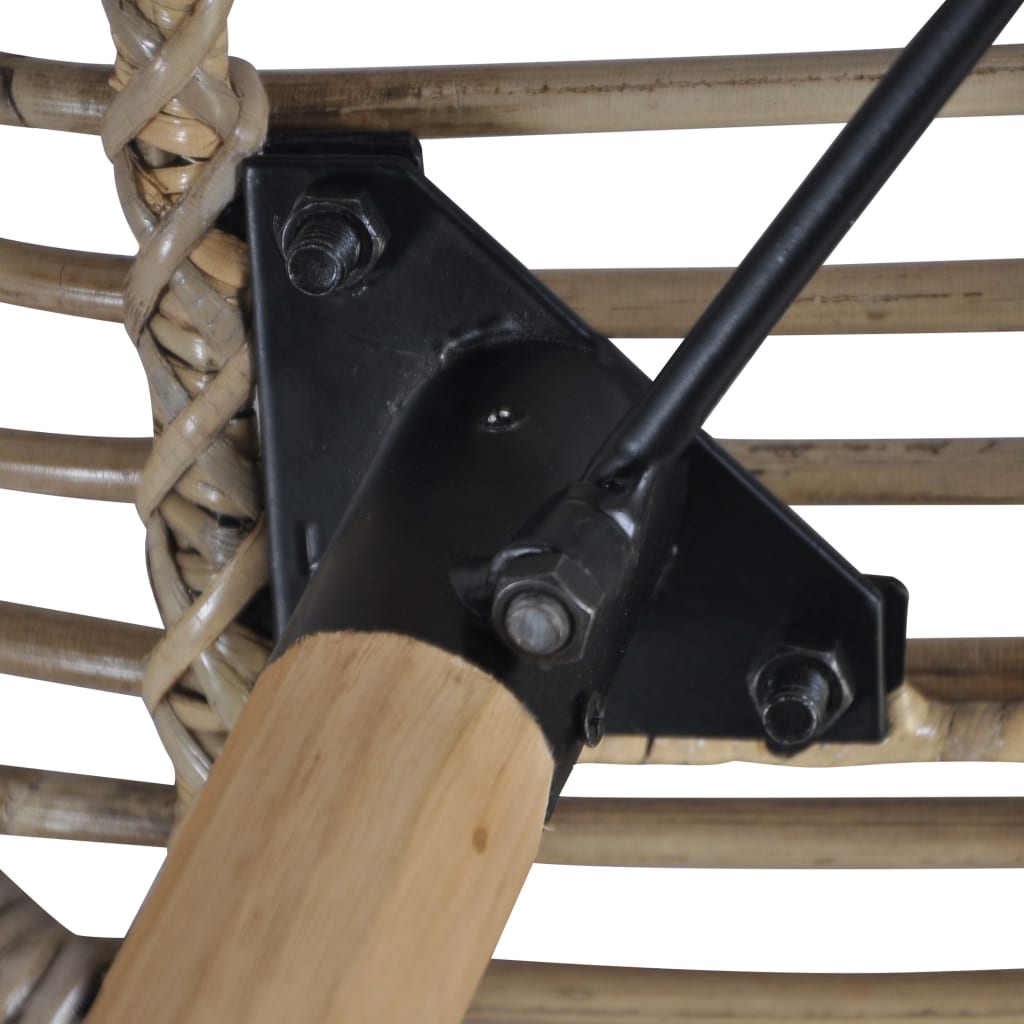Sedie da Pranzo 4 pz Marroni in Rattan Naturale | homemem39