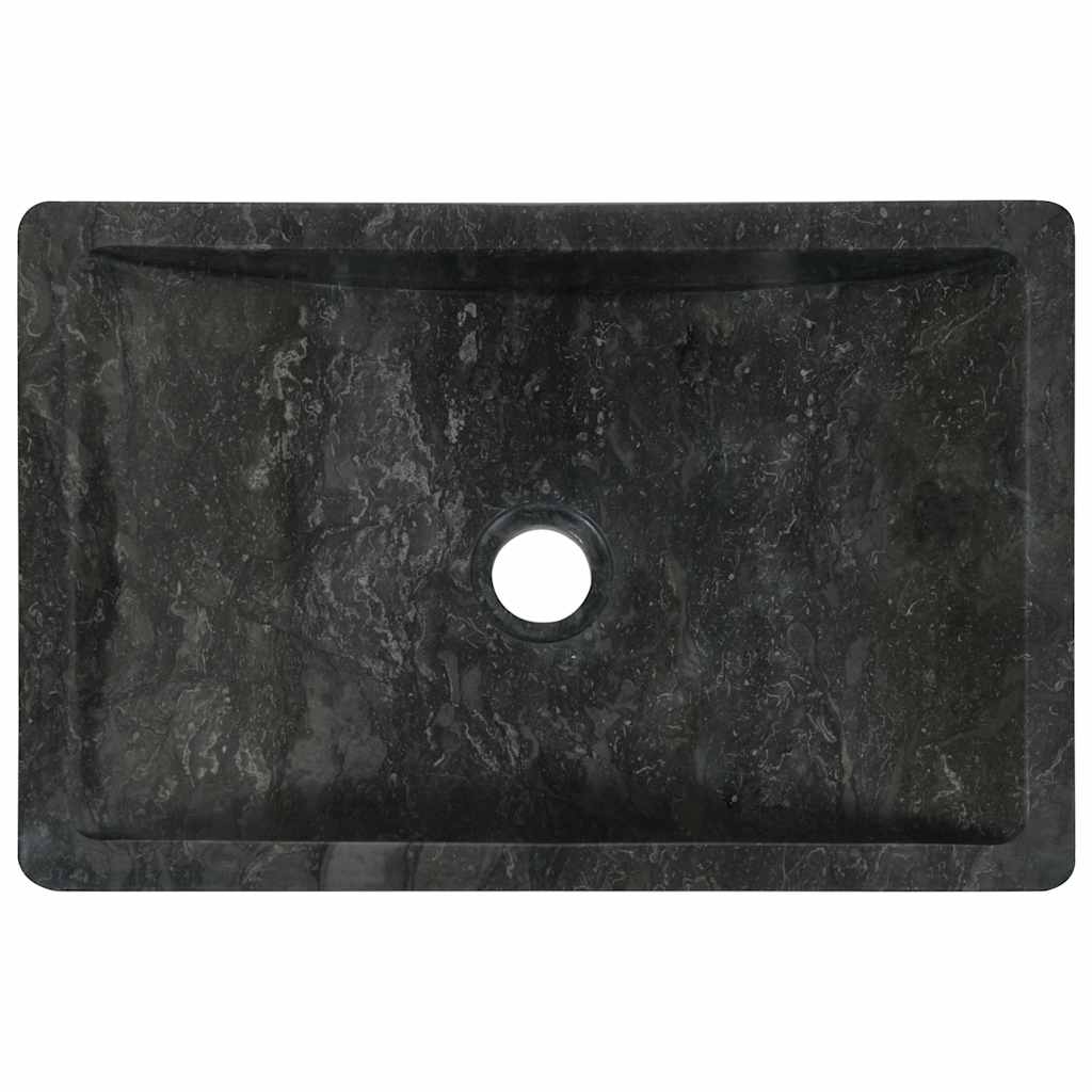 Lavello 45x30x12 cm Marmo Lucido Nero