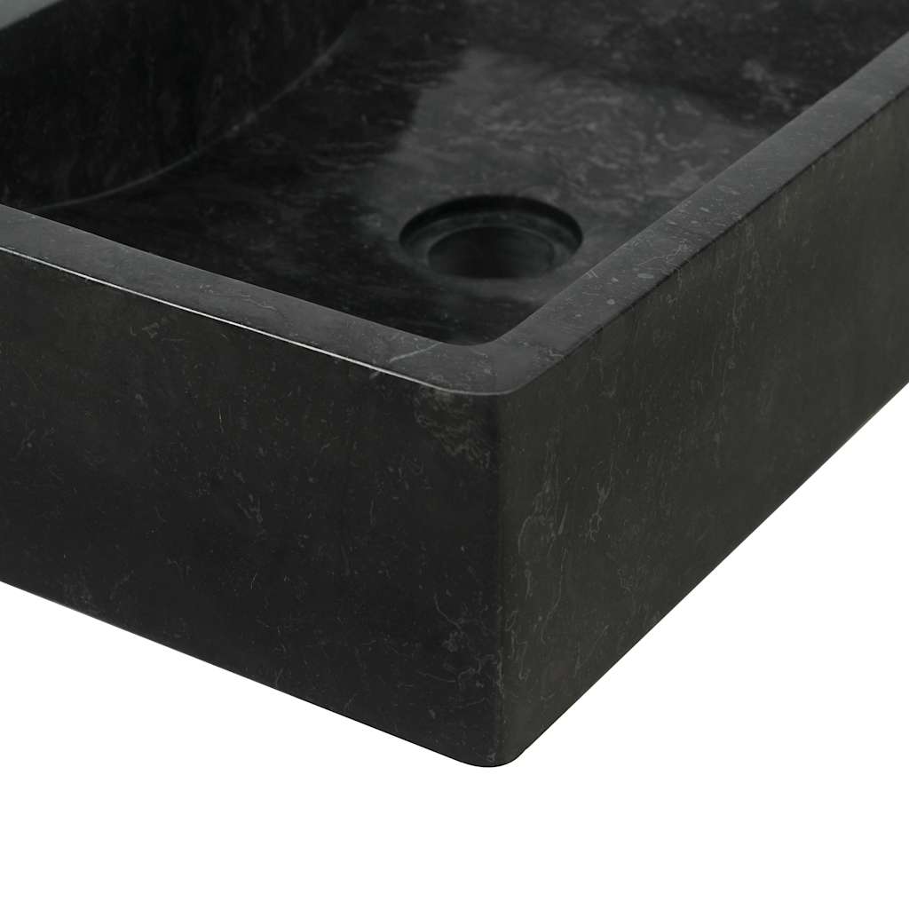 Lavello 45x30x12 cm Marmo Lucido Nero