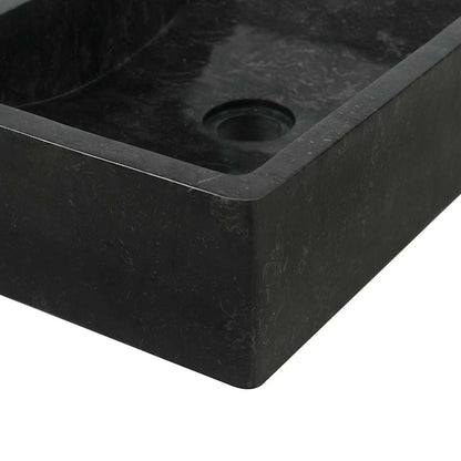 Lavello 45x30x12 cm Marmo Lucido Nero