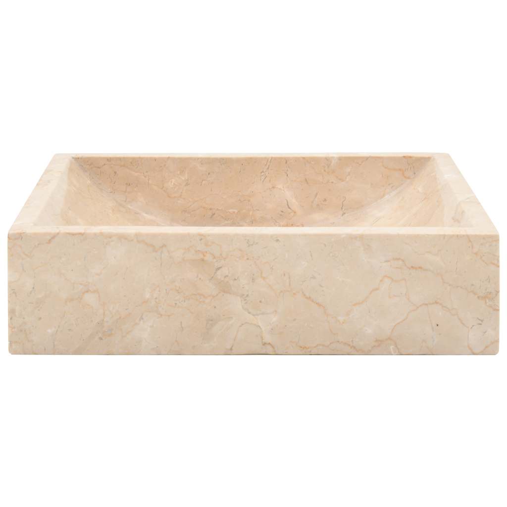 Lavello 45x30x12 cm Marmo Lucido Crema