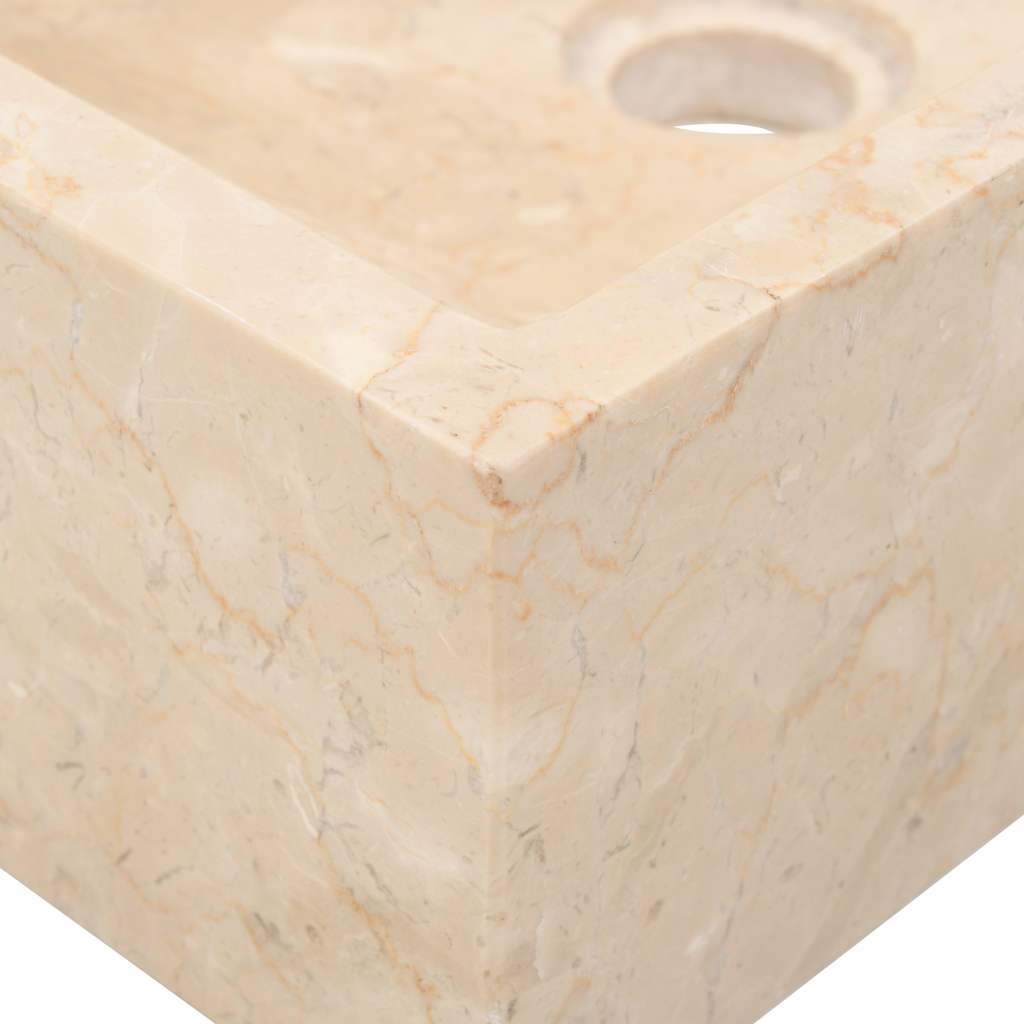Lavello 45x30x12 cm Marmo Lucido Crema