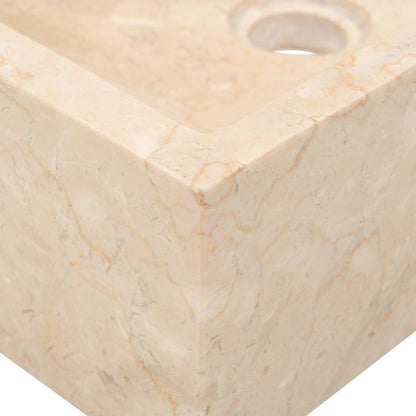 Lavello 45x30x12 cm Marmo Lucido Crema